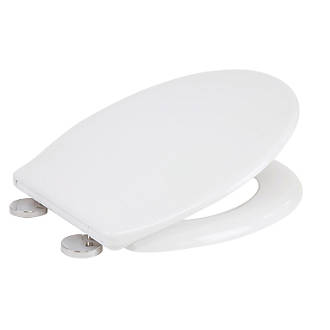 Croydex Constance Soft-Close with Quick-Release Toilet Seat Thermoset Plastic White