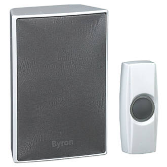 Byron   Wireless Doorbell Kit with Portable Chime White