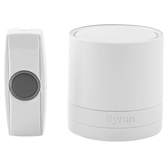Byron  Battery-Powered Wireless Door Chime White