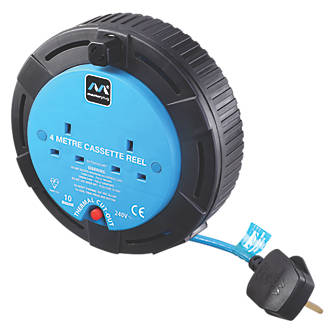 Masterplug SCT0410/2-XD 10A 2-Gang 4m Cable Reel 240V