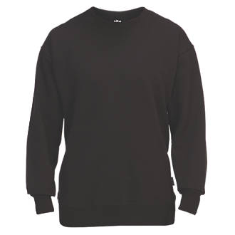Site Wingleaf Round Neck Sweatshirt Black Medium 44" Chest