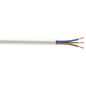 Nexans 3183TQ White 3-Core 1.5mm² Flexible Cable 15m Coil