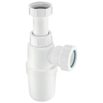 McAlpine Adjustable Inlet Bottle Trap White 32mm