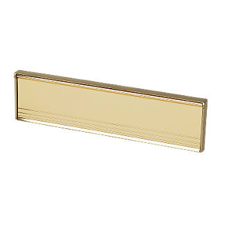 Insulated Letter Plate Gold Effect 292 x 76mm