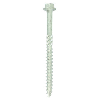 Timco In-Dex 875INH Flanged Hex Index Timber Screws Silver Ruspert 8 x 75mm 10 Pack