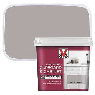 V33 Cabinet Paint Satin Loft Grey 750ml