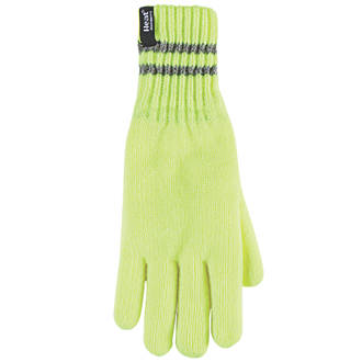 SockShop Heat Holders Thermal Gloves Yellow Small / Medium