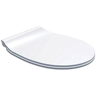 Carrara & Matta Ancona Soft-Close with Quick-Release Toilet Seat Thermoset Plastic White