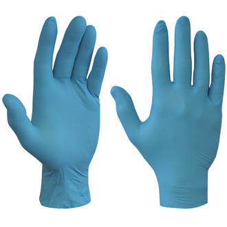 Shield  Nitrile Powder-Free Disposable Gloves Blue X Large 90 Pack