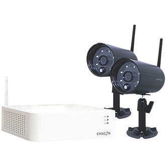 Chacon 34539 4-Channel Wireless IP HD DVR & 2 Cameras