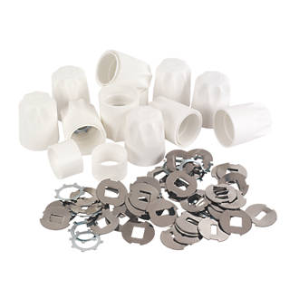 Replacement Safety Radiator Valve Caps White 10 Pack