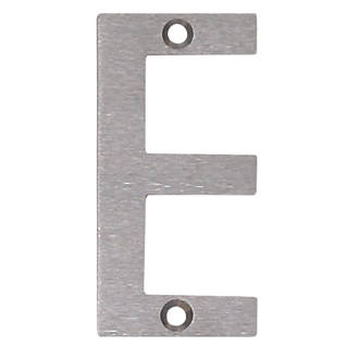 Fab & Fix Door Letter E Satin Stainless Steel 78mm