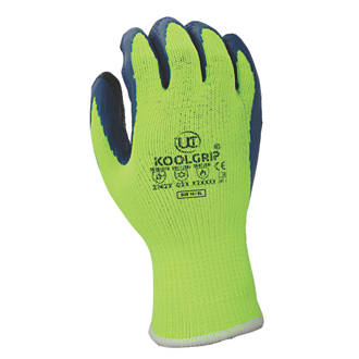 UCI G/KOOLGRIP/YE/10 Thermal Latex Grip Gloves Yellow X Large