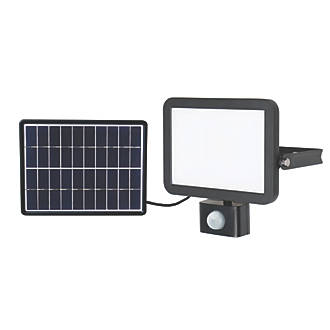 LAP RB0258A LED Solar Floodlight With PIR Sensor Black