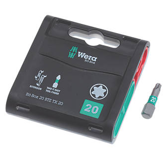 Wera Bit-Box BiTorsion Extra-Tough Bits TX20 x 25mm 20 Pack