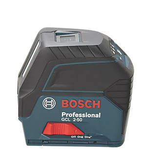 Bosch GCL 2-50 Red Self-Levelling Cross-Line Line Laser With Receiver