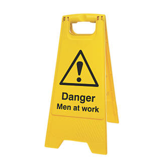 Danger Men at Work A-Frame Safety Sign 600 x 290mm
