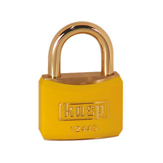 Kasp  Lockout Padlock Yellow 20 x 21mm