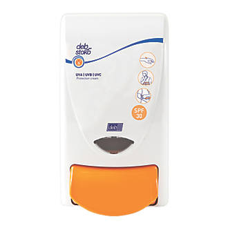 Deb Stoko White Sun Protect Cream Dispenser 1Ltr