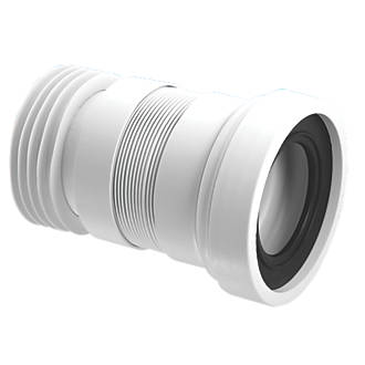 McAlpine WC-F18R Flexible WC Pan Connector White 110mm