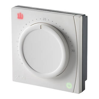 Danfoss RET1000MS Mains-Powered Dial Room Thermostat 230V White