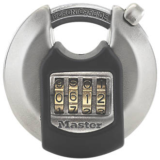Master Lock Excell Stainless Steel Weatherproof  Combination Disc Padlock 70mm
