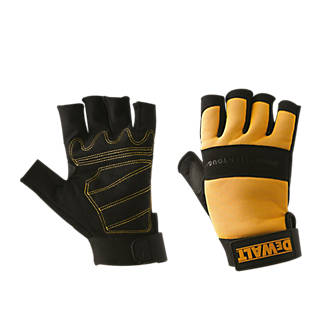 DeWalt DPG23L EU Performance 4 Fingerless Gloves Black / Yellow Large