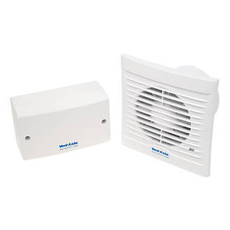 Vent-Axia 100SVT 15W Bathroom Extractor Fan with Timer White 240V