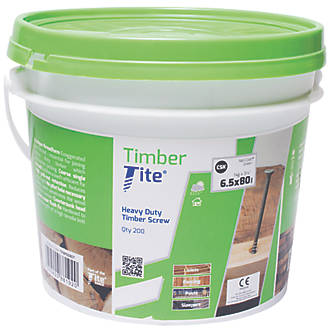 Timber-Tite Bucket 6.5 x 80mm Pack of 200