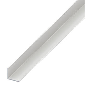 Alfer White PVC Equal-Sided Angle 1000 x 30 x 30mm