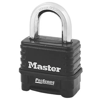 Master Lock ProSeries Laminated Steel Weatherproof  Combination  Padlock  60mm