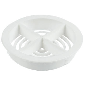 Circular Soffit Vent White 70mm 10 Pack