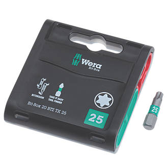 Wera Bit-Box BiTorsion Extra-Tough Bits TX25 x 25mm 20 Pack