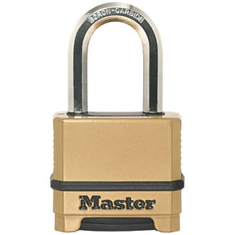 Master Lock Excell Die-Cast Zinc Weatherproof  Combination  Padlock 56mm