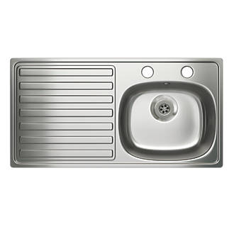 Carron Phoenix  Kitchen Sink Stainless Steel 1 Bowl 940 x 485mm