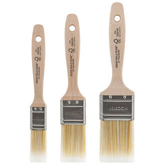 Wooster Gold Edge Cutting-In Paintbrushes 3 Piece Set