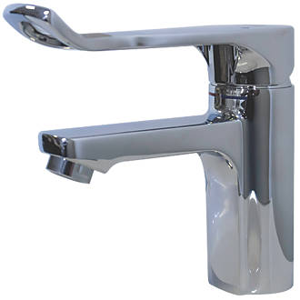 Franke F5L-Mix F5LM1010 Single Lever Accessible Bathroom Pillar Mixer Tap Chrome