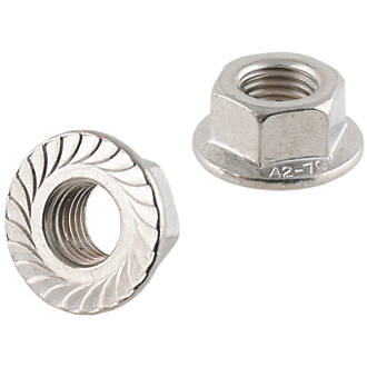 Easyfix A2 Stainless Steel Flange Head Nuts M16 50 Pack