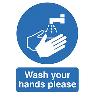 "Wash Your Hands Please" Sign 420 x 297mm