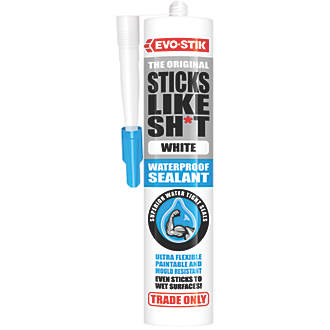 Evo-Stik 'Sticks Like Sh*t' Sealant White 290ml
