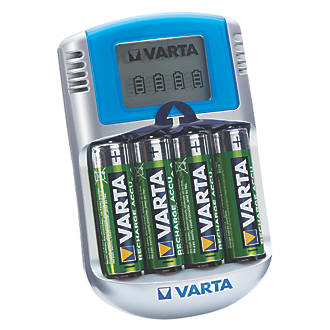 Varta Ready2Use AA Fast LCD Charger Batteries with 4 x AA Batteries