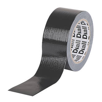 Diall Cloth Tape 27 Mesh Black 25m x 50mm