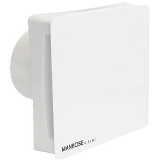 Manrose CSF100HT 7W Bathroom Extractor Fan with Humidistat & Timer White 240V