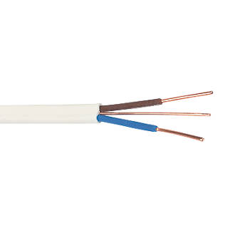 Prysmian 6242BH White 2.5mm² Twin & Earth Cable 100m Drum