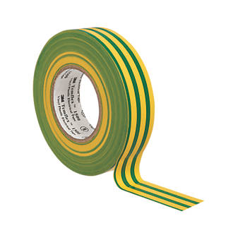 3M Temflex Insulating Tape Green / Yellow 25m x 19mm