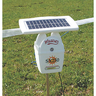 Stockshop SX250 Solar-Powered Electric Fence Energiser Battery-Powered