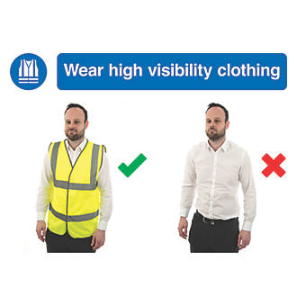 ''Wear High Visibility Clothing'' Sign 420 x 594mm