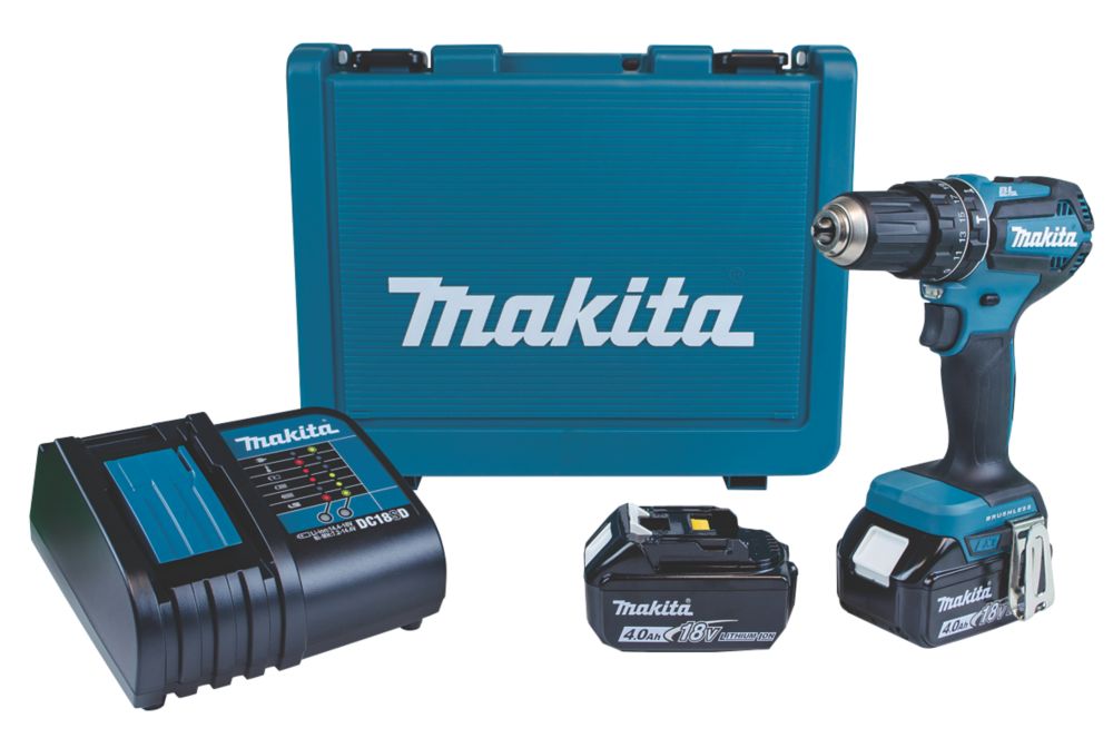 Makita DHP485SME 18V 4.0Ah Li-Ion LXT Brushless Cordless Combi Drill