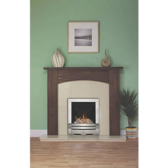 Focal Point Lulworth Stainless Steel Rotary Control Inset Gas Multiflue Fire