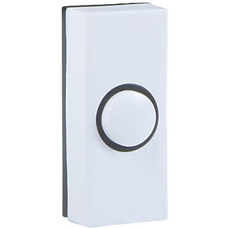 Byron  Wired Doorbell Bell Push White